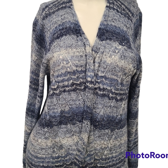 New with Tags Avenye Blue Cardigan Duster size 14/16 - Picture 3 of 7